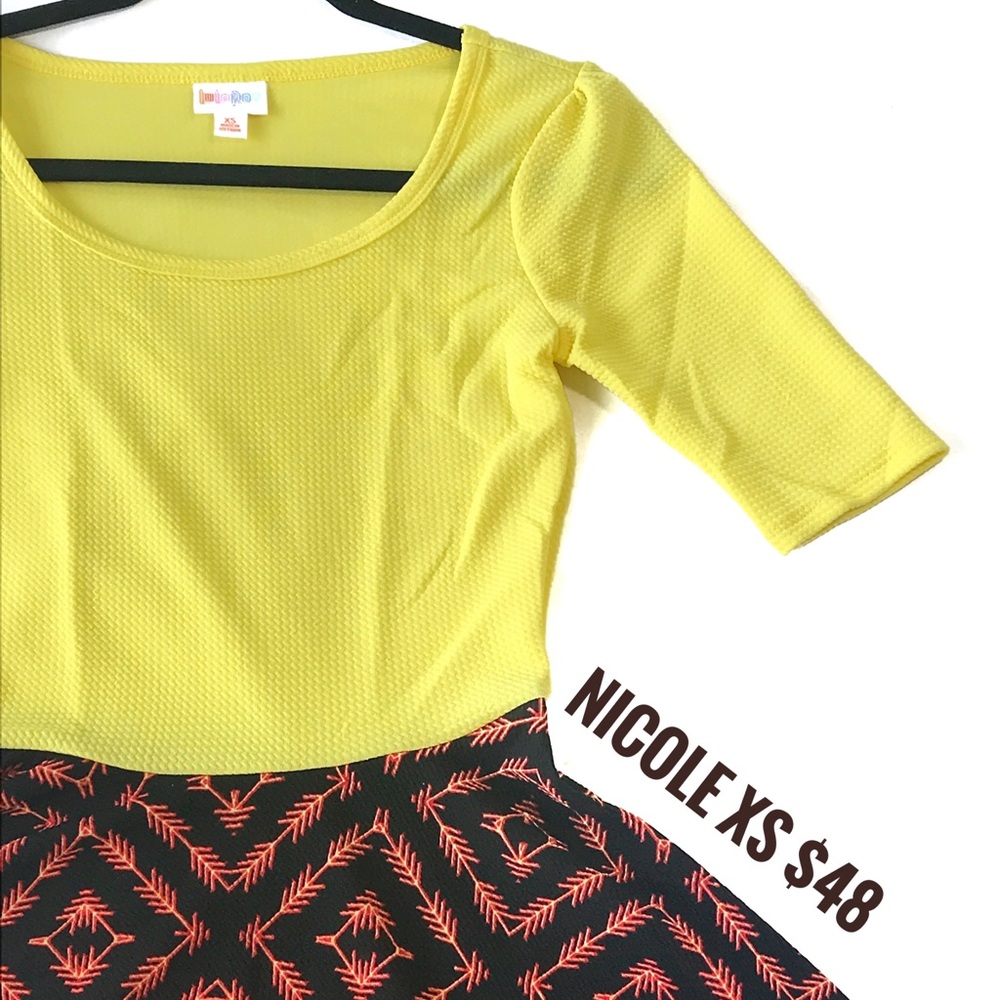 XS Lularoe Nicole Dress - Picture 1 of 1